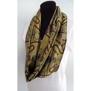 BRAND NEW STUNNING INFINITY SCARF SATIN HORSEY